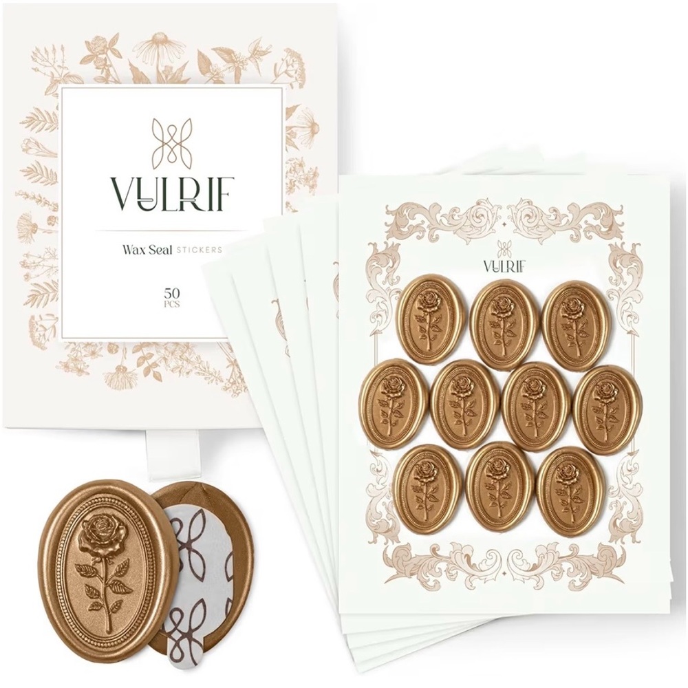 Antique Gold Wax Seal Stickers